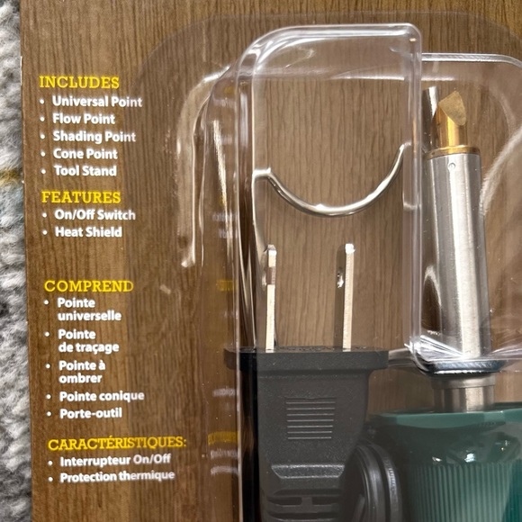 Creative Woodburning Tool with 4 Point Attachments and Stand NWT - Picture 4 of 5